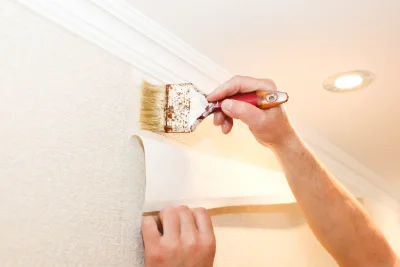 Pose de papier peint à Montamisé — revêtements muraux et toiles de verre